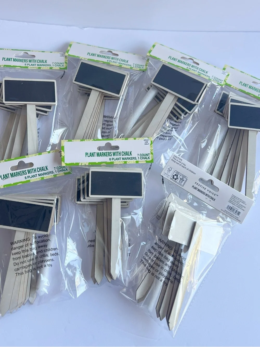 49 pcs plant markers and chalk